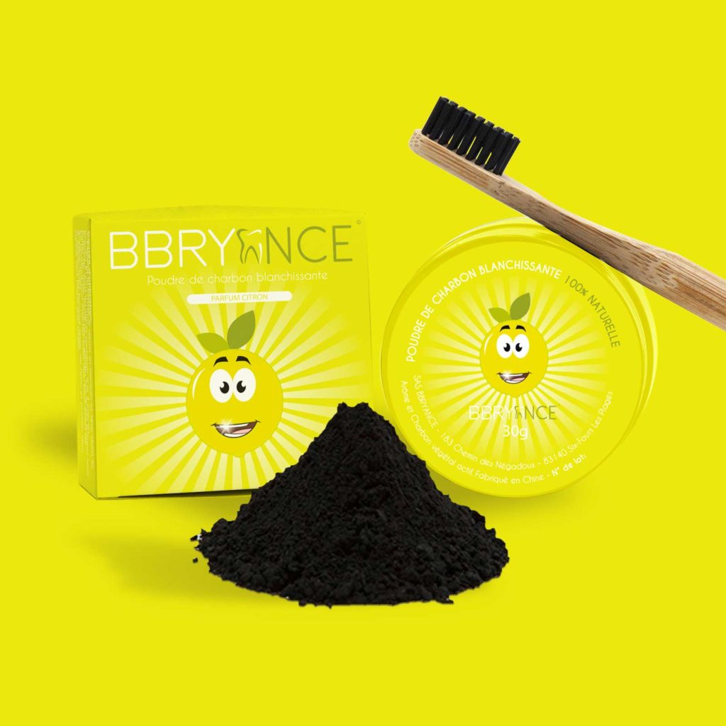 Teeth whitening charcoal powder (lemon flavor) Teeth Whitening Kit